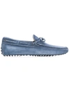 TOD'S DISTRESSED DRIVING LOAFERS