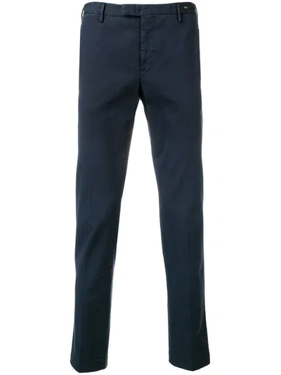 Pt01 Skinny Fit Trousers In Blue