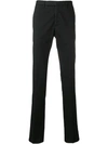 INCOTEX INCOTEX SLIM FIT CHINOS - 黑色