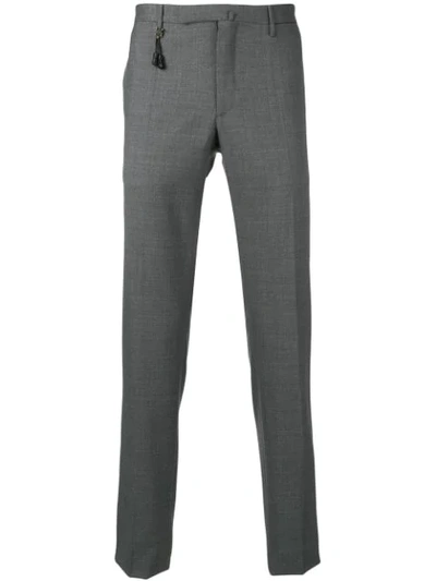 Incotex Slim-fit Tailored Trousers In Gray