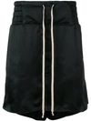 RICK OWENS HIGH LOW TRACK SHORTS
