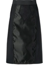 DOLCE & GABBANA POWERNET SATIN MIDI SKIRT