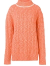 CASHMERE IN LOVE CABLE KNIT SWEATER