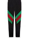 GUCCI NYLON LEGGING WITH WEB INTARSIA