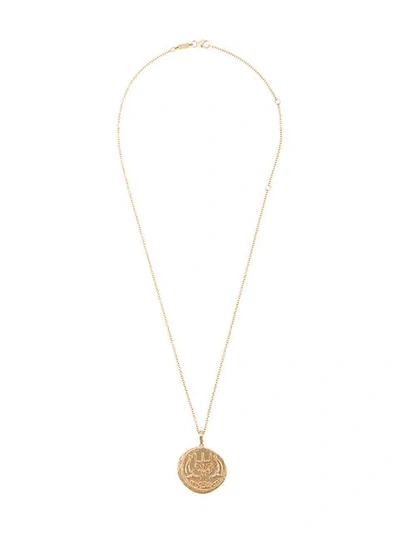 Azlee 14kt Gold Sea Coin Necklace