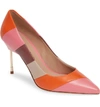Kurt Geiger Women's Britton Pointed-toe Pumps In Pink Comb Leather