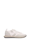 GHOUD WHITE SUEDE AND CANVAS SNEAKERS,10814855