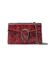 Gucci Dionysus Super Mini Snakeskin Bag In Red