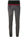 PRADA CONTRASTING WAISTBAND LEGGINGS