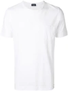Drumohr Pocketed Short-sleeve T-shirt In White