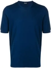 Drumohr Short Sleeves Round Neck T-shirt In Blue