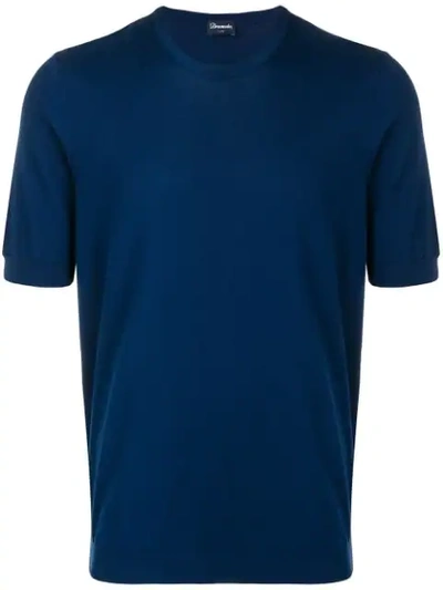 Drumohr Solid-color T-shirt In Blue