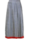 VALENTINO VALENTINO OPTICAL V SKIRT - BLUE