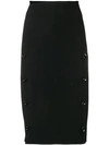 JOSEPH SIDE BUTTONS PENCIL SKIRT