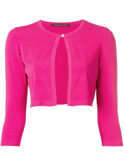 Antonino Valenti Cropped Cardigan In Pink