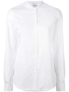 Aspesi Collarless Shirt In White
