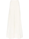 JACQUEMUS HIGH-WAISTED WIDE LEG PLEATED TROUSERS