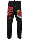 DSQUARED2 PATCHWORK TROUSERS