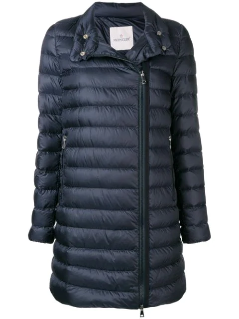 Shop Moncler Navy Down Berlin Coat In 778 Navy Shop Moncler Navy Down Berlin Coat In 778 Navy