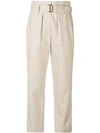 BRUNELLO CUCINELLI CROPPED BELTED TROUSERS