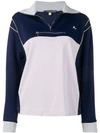 ALEXA CHUNG TWO-TONE TRACKSUIT TOP