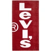 LEVI'S LEVIS 红色 AND 白色徽标毛巾