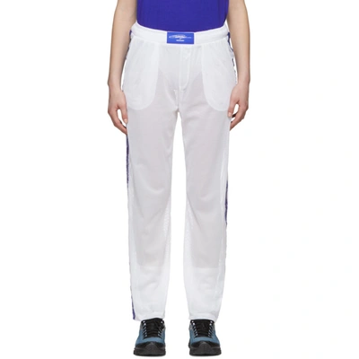 Anton Belinskiy White Mesh Logo Tape Lounge Trousers