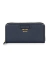 PRADA BOW DETAIL CONTINENTAL LEATHER WALLET,0400010232009