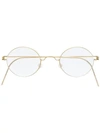 Lindberg Corona Round Glasses In 金色