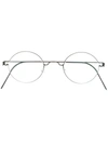Lindberg Corona Round Glasses In 黑色