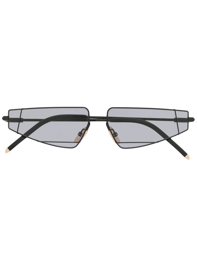Fendi Geometric Black Titanium Sunglasses
