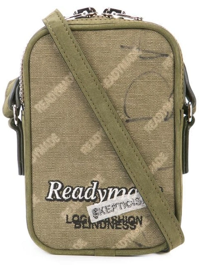 Readymade Mini Logo Messenger Pouch In Green