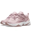 Nike M2k Tekno Leather And Mesh Sneakers In Pink
