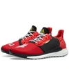 Adidas Originals Adidas Red And Black X Pharrell Williams Solar Hu Glide St Sneakers In Red
