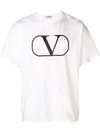 VALENTINO VALENTINO V印花T恤 - 白色