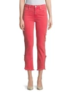 PAIGE JEANS HOXTON VENTED STRAIGHT-LEG CROPPED JEANS,0400099744975