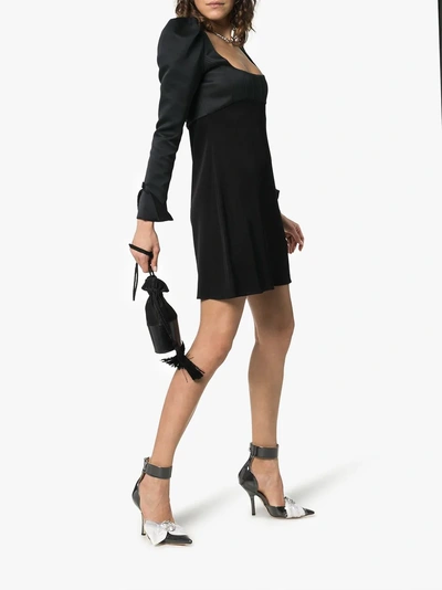 Ellery Heritage Faille Mini Dress In Black