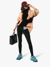 Balenciaga Blue And Pink Track Caged Multi-texture Sneakers In 4162 Blue