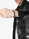 SAINT LAURENT SAINT LAURENT BLACK NAVAJO-STYLE METAL, STONE AND LEATHER BRACELET,5569780IHOY13448540