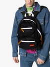 Heron Preston Double Front Zip Backpack In Black