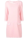 MOSCHINO MOSCHINO SHIFT MINI DRESS - 粉色