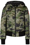 CANADA GOOSE DORE CAMOUFLAGE-PRINT HOODED SHELL DOWN JACKET