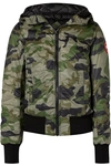Canada Goose Dore Camouflage-print Hooded Shell Down Jacket In Army Green
