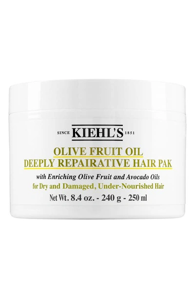 Kiehl's Since 1851 Olive Fruit Oil Deeply Repairative Hair Pak 8.4 oz/ 250 ml In White