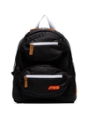 Heron Preston Double Front Zip Backpack In Black