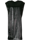 Poiret Shift Midi Dress In Black