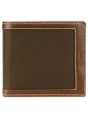 Prada Logo Bifold Wallet In Brown