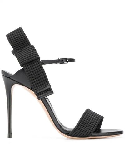 Casadei Julia Aiko Sandals In Black