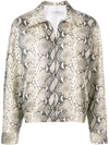 PHILOSOPHY DI LORENZO SERAFINI SNAKESKIN EFFECT JACKET