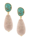 LIZZIE FORTUNATO LIZZIE FORTUNATO JEWELS TURQUOISE DROP EARRINGS - 蓝色